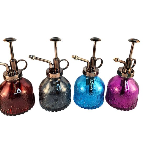 Glass Mister Spray Bottle With Pump works for Plant Hair Crafts 6.8 oz. Set of 6 - Picture 3 of 16